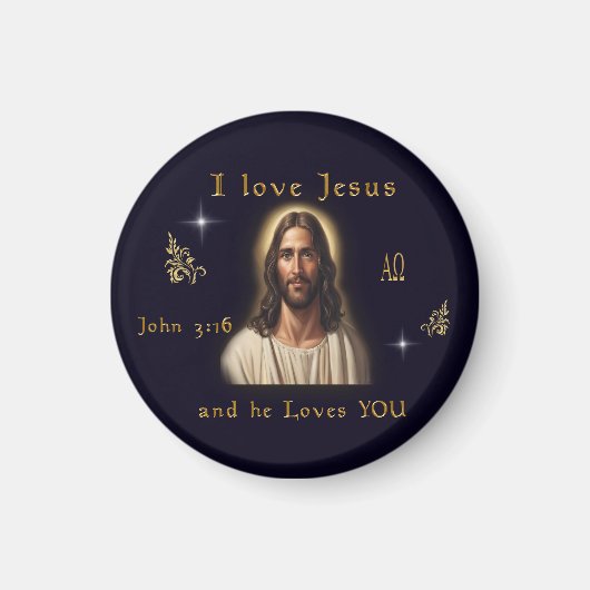 Ik hou van Jezus Magneet (Voorkant)