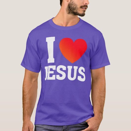 Ik hou van Jezus meisje T-shirt (Voorkant)