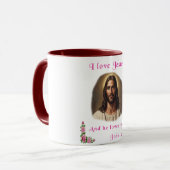 Ik hou van Jezus Mok (Voorkant links)