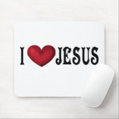 Ik hou van Jezus Mousepad Muismat (Met muis)