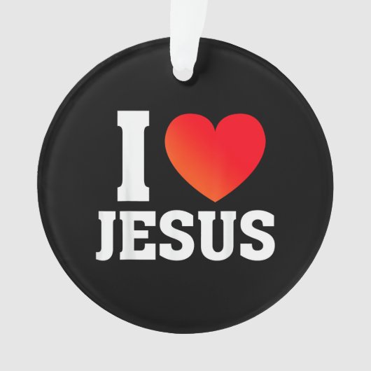 Ik hou van Jezus Ornament (voorkant)