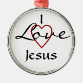 Ik hou van Jezus Ornament (Voorkant)