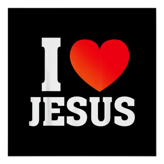 Ik hou van Jezus Perfect Poster (Voorkant)