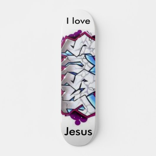Ik hou van Jezus Persoonlijk Skateboard (Voorkant)