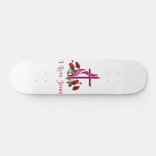 Ik hou van Jezus Persoonlijk Skateboard (Horizontaal)