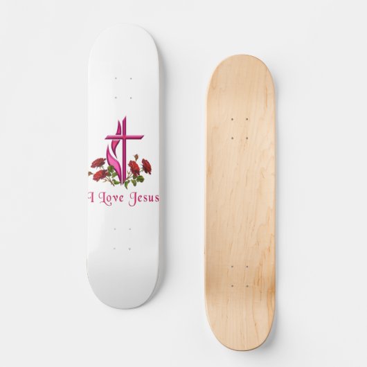 Ik hou van Jezus Persoonlijk Skateboard (Voorkant)