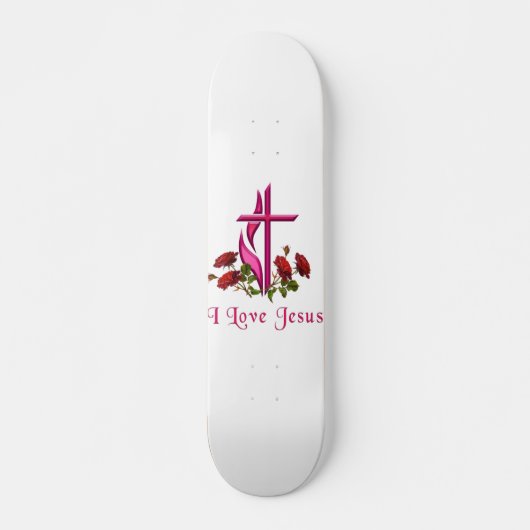 Ik hou van Jezus Persoonlijk Skateboard (Voorkant)