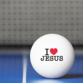 Ik hou van Jezus Pingpongbal (Net)