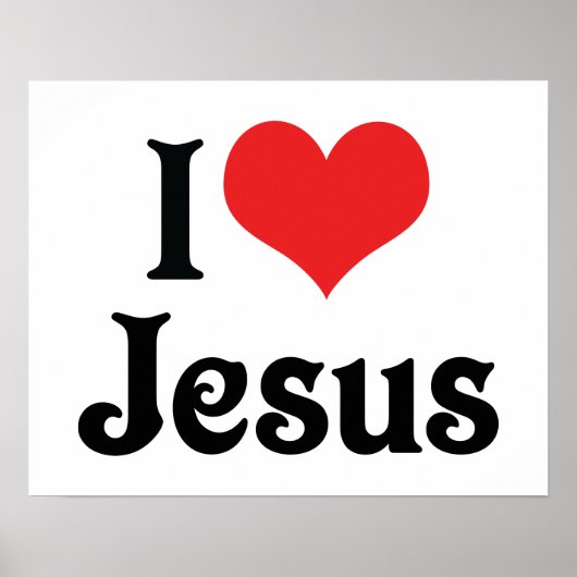 Ik hou van Jezus Poster (Voorkant)