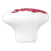Ik hou van Jezus Rode Hart Keramische Knop (Zijkant)