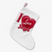 Ik hou van Jezus Rode Hart Kleine Kerstsok (Voorkant (Hangend))