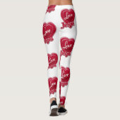 Ik hou van Jezus Rode Hart Leggings (Achterkant)