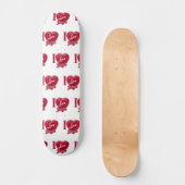 Ik hou van Jezus Rode Hart Persoonlijk Skateboard (Voorkant)