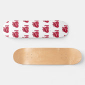 Ik hou van Jezus Rode Hart Persoonlijk Skateboard (Horizontaal)