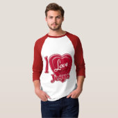 Ik hou van Jezus Rode Hart T-shirt (Voorkant volledig)