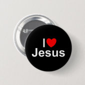Ik hou van Jezus Ronde Button 5,7 Cm (Voorkant /achterkant)