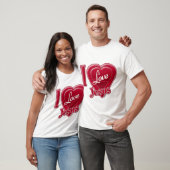 Ik hou van Jezus Rood Hart T-shirt (Unisex)