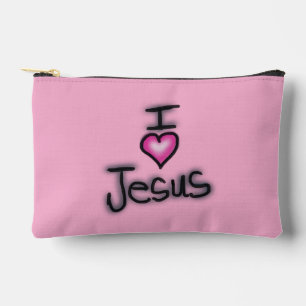 Ik hou van Jezus Roze en Zwart Etui