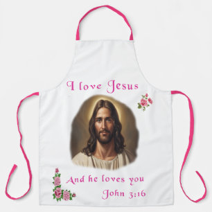 Ik hou van Jezus Schort