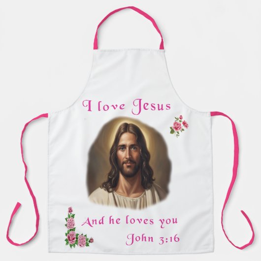 Ik hou van Jezus Schort (Voorkant)