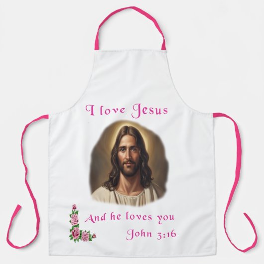 Ik hou van Jezus Schort (Voorkant)