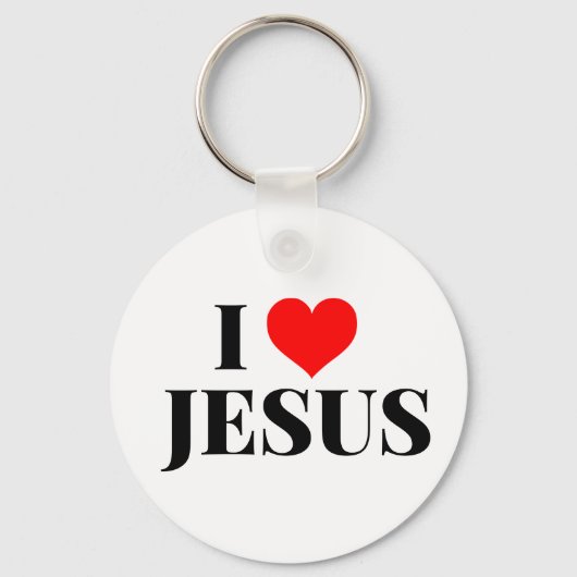 Ik hou van Jezus Sleutelhanger (Voorkant)
