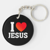 Ik hou van Jezus Sleutelhanger (Achterkant)