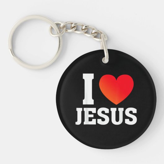 Ik hou van Jezus Sleutelhanger (Voorkant)