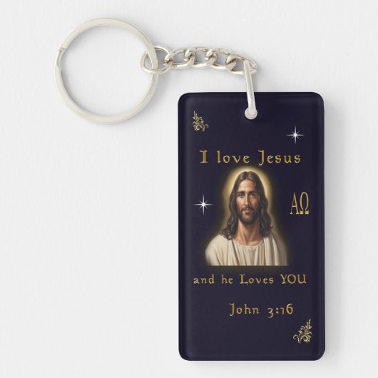 Ik hou van Jezus Sleutelhanger (Voorkant)