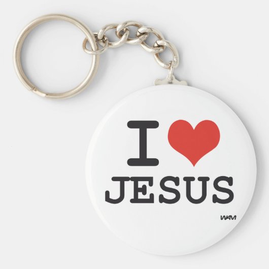Ik hou van Jezus Sleutelhanger (Voorkant)