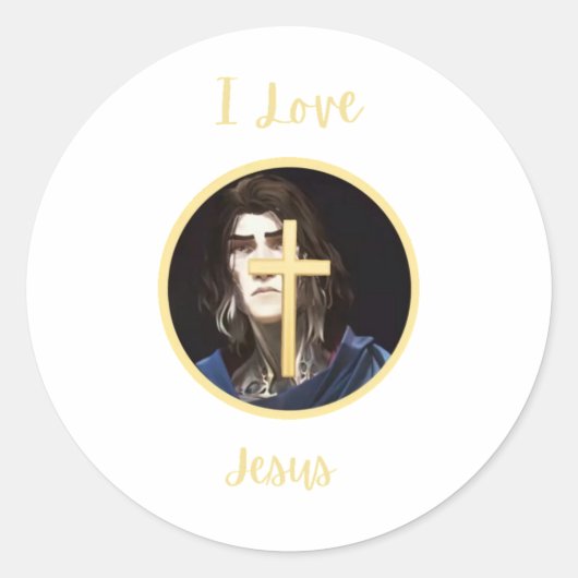 Ik hou van Jezus Sticker (Voorkant)