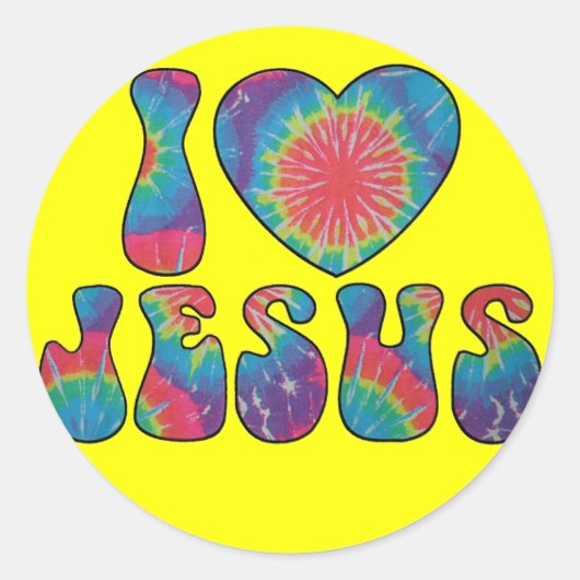 IK HOU VAN JEZUS STICKERS (Voorkant)