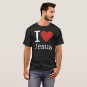 ❤️ Ik hou van Jezus T-shirt (Voorkant volledig)