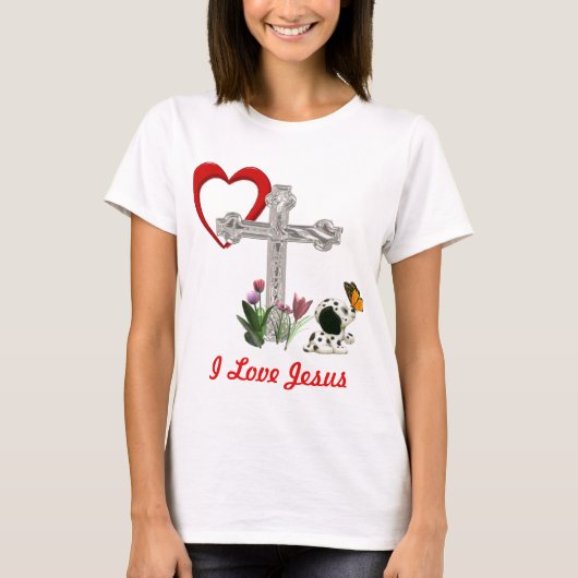 Ik hou van Jezus T-shirt (Voorkant)