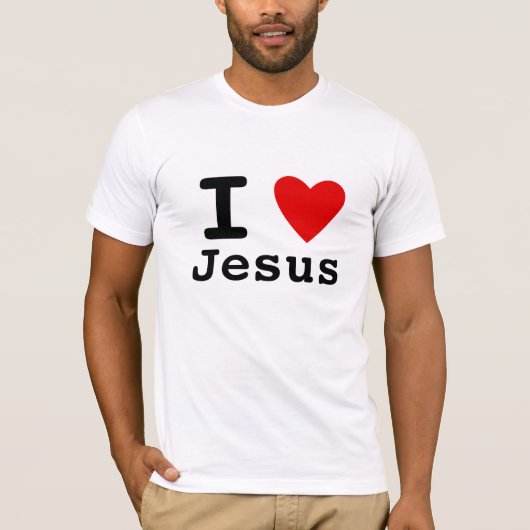 Ik hou van Jezus T-shirt (Voorkant)