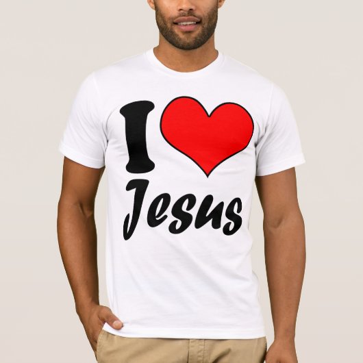 Ik hou van Jezus T-shirt (Voorkant)