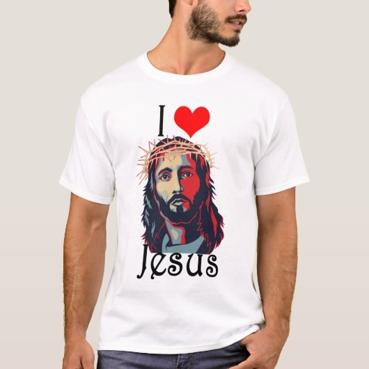 Ik hou van Jezus T-shirt (Voorkant)