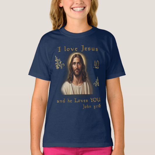 Ik hou van Jezus T-shirt (Voorkant)