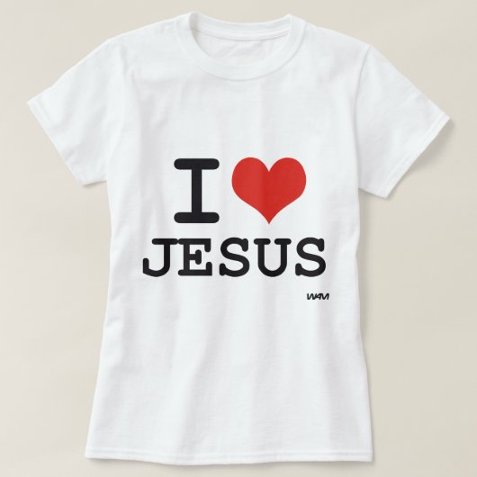 Ik hou van Jezus T-shirt (Design voorkant)