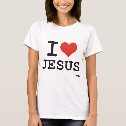 Ik hou van Jezus T-shirt (Voorkant)