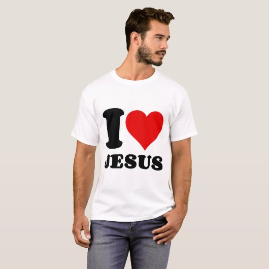 Ik hou van Jezus T-shirt (Voorkant volledig)