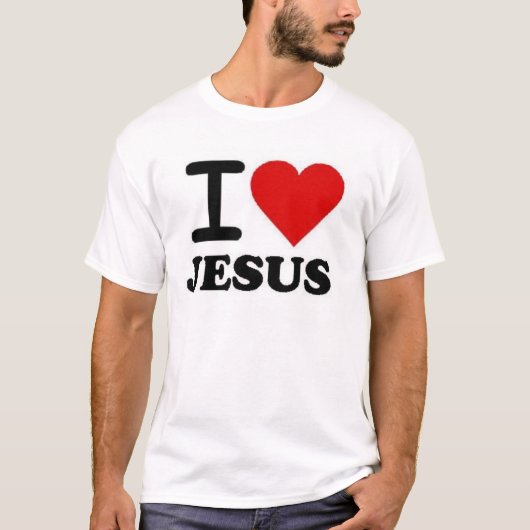 Ik hou van Jezus T-shirt (Voorkant)