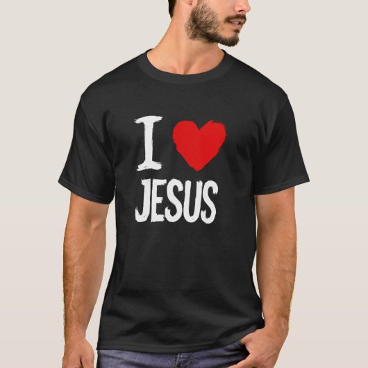 Ik hou van Jezus T-shirt (Voorkant)