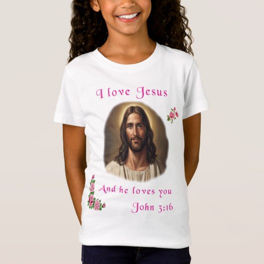 Ik hou van Jezus T-shirt (Voorkant)