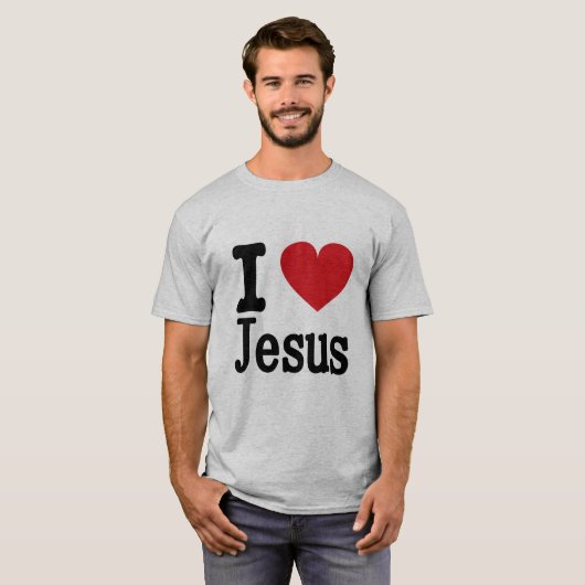 Ik hou van Jezus T-shirt (Voorkant volledig)