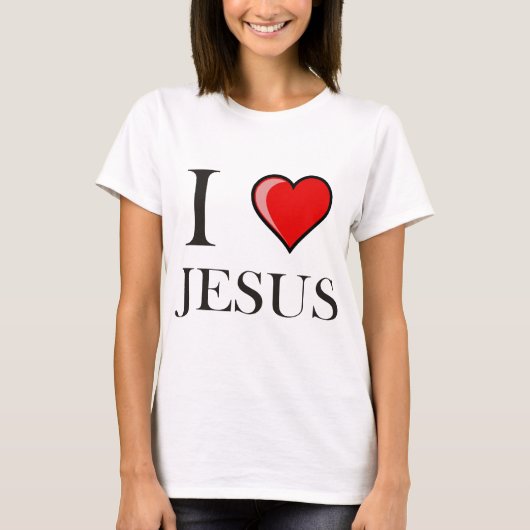 Ik hou van Jezus T-shirt (Voorkant)