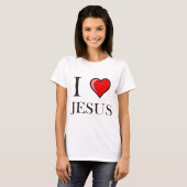 Ik hou van Jezus T-shirt (Voorkant volledig)