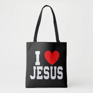Ik hou van Jezus T-Shirt. Ben je een patriottische Tote Bag