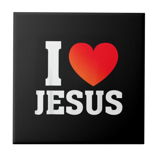 Ik hou van Jezus Tegeltje (Voorkant)