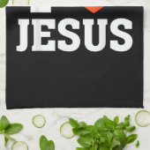 Ik hou van Jezus Theedoek (Gevouwen)
